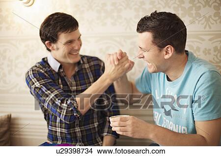 Picture - Two young people hanging out. Fotosearch