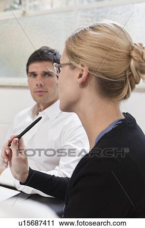 Woman in glasses from the side View Large Photo Image Stock Image - Woman in glasses from the side. Fotosearch