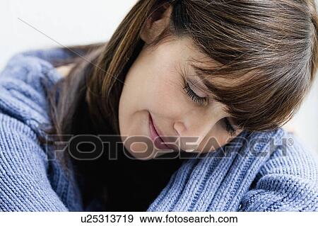 Woman relaxing View Large Photo Image Stock Photo - Woman relaxing. Fotosearch