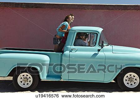 5 young people traveling in pickup truck View Large Photo Image Stock Photograph - 5 young people traveling in pickup truck. Fotosearch