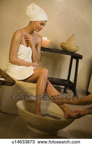 Stock Image - a day in a wellness spa. Fotosearch