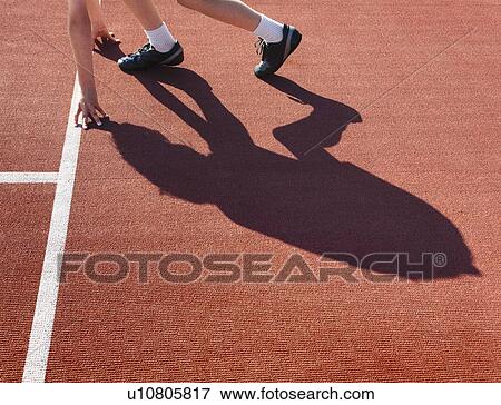Boy at race Track Start Position View Large Photo Image Stock Photo - Boy at race Track Start Position. Fotosearch