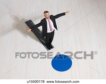 Business man preparing to dive in water View Large Photo Image Stock Photo - Business man preparing to dive in water. Fotosearch