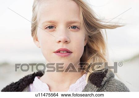 Picture - Close up of girl. Fotosearch