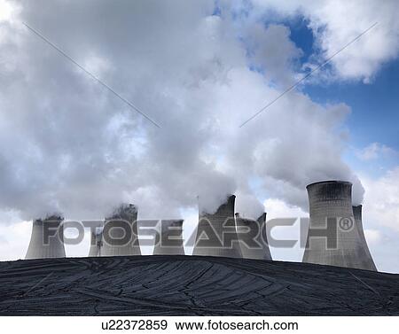 Coal Fired Power Station View Large Photo Image Stock Photo - Coal Fired Power Station. Fotosearch