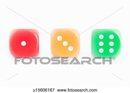 Dice with Stop & Go Colors View Large Photo Image Stock Photo - Dice with Stop & Go Colors. Fotosearch