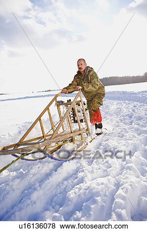 Dog sledge View Large Photo Image Stock Photo - Dog sledge. Fotosearch