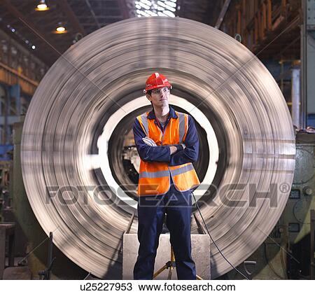 Engineer In Front Of Steel Lathe View Large Photo Image Stock Image - Engineer In Front Of Steel Lathe. Fotosearch