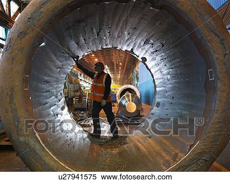 Engineer Inspecting Forged Steel View Large Photo Image Stock Photography - Engineer Inspecting Forged Steel. Fotosearch