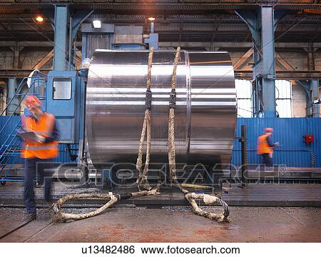 Engineers In Factory With Finished Steel View Large Photo Image Stock Photograph - Engineers In Factory With Finished Steel. Fotosearch