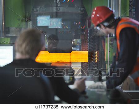Engineers In Steel Forge Control Room View Large Photo Image Stock Photography - Engineers In Steel Forge Control Room. Fotosearch