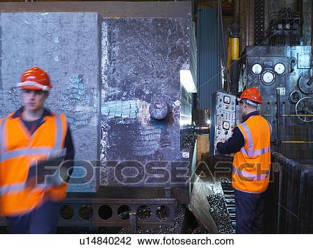 Engineers Working With Forged Steel View Large Photo Image Stock Image - Engineers Working With Forged Steel. Fotosearch
