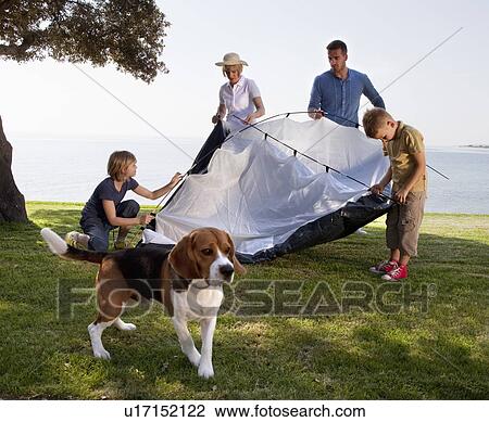 Family camping by the sea View Large Photo Image Stock Image - Family camping by the sea. Fotosearch