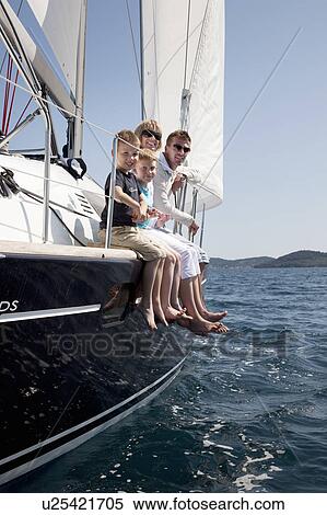 Family on yacht View Large Photo Image Stock Photography - Family on yacht. Fotosearch