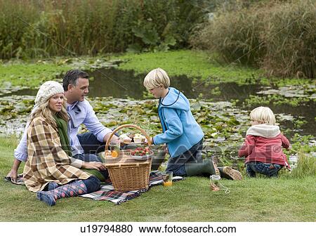 Family picnic View Large Photo Image Stock Image - Family picnic. Fotosearch