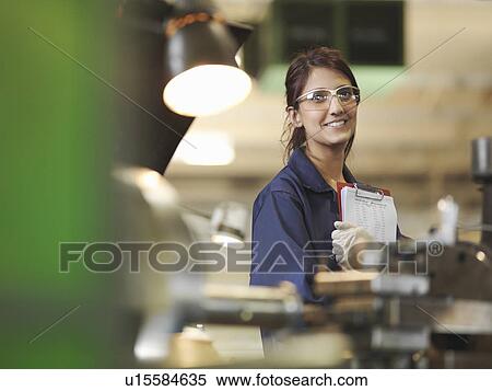 Female Apprentice With Clipboard View Large Photo Image Stock Photography - Female Apprentice With Clipboard. Fotosearch