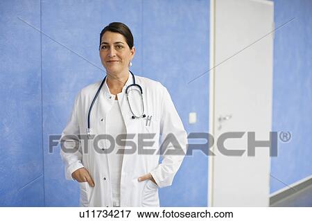 Stock Photo - Female doctor. Fotosearch