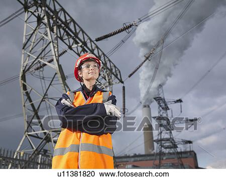 Female Worker At Power Station View Large Photo Image Stock Image - Female Worker At Power Station. Fotosearch