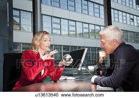 Fortune teller and man in office View Large Photo Image Stock Image - Fortune teller and man in office. Fotosearch