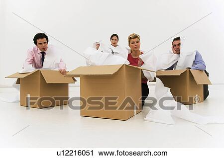 Four workers tired from too much work View Large Photo Image Stock Image - Four workers tired from too much work. Fotosearch