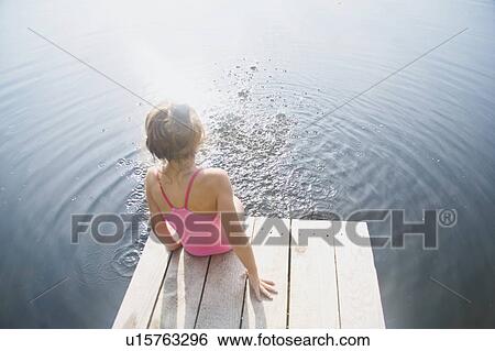 Stock Photograph - Girl in nature. Fotosearch
