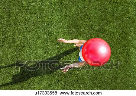 Girl playing ball View Large Photo Image Stock Photo - Girl playing ball. Fotosearch