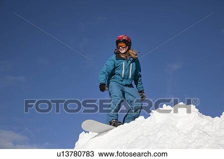 Girl snowboarding View Large Photo Image Stock Image - Girl snowboarding. Fotosearch