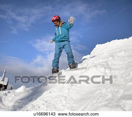 Girl snowboarding View Large Photo Image Stock Image - Girl snowboarding. Fotosearch