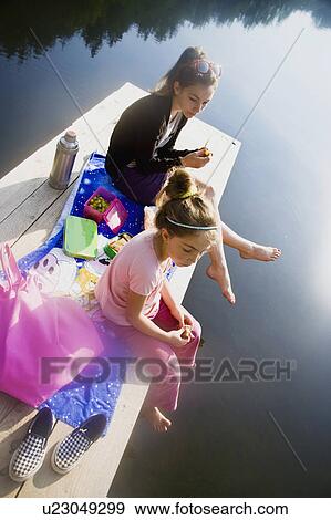 Stock Photo - Girls in nature. Fotosearch