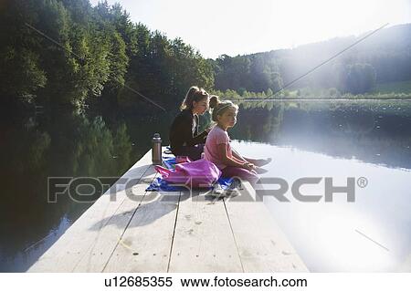 Stock Photography - Girls in nature. Fotosearch