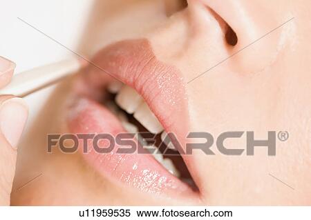 Glossy lips View Large Photo Image Stock Photography - Glossy lips. Fotosearch