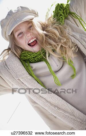 Stock Image - Happy girl. Fotosearch