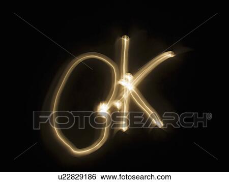 Stock Photograph - Light streak forming OK. Fotosearch