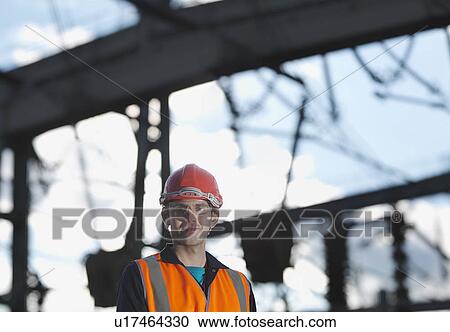 Male Worker At Power Station View Large Photo Image Stock Image - Male Worker At Power Station. Fotosearch