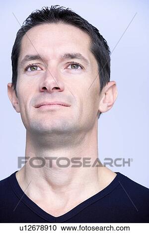 Stock Image -  man headshot. Fotosearch