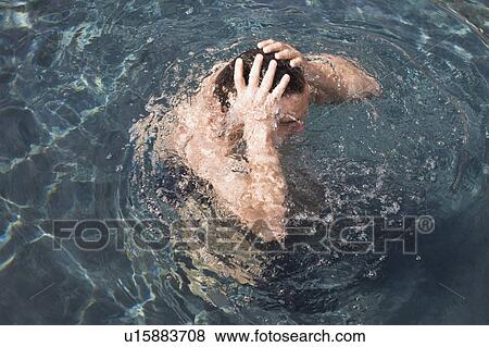 Man in water View Large Photo Image Stock Photo - Man in water. Fotosearch
