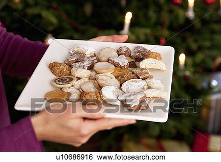 plate of homemade christmas biscuits View Large Photo Image Stock Photograph - plate of homemade christmas biscuits. Fotosearch