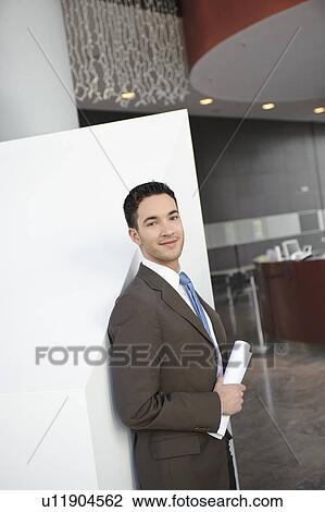 Stock Image - Portrait of businessman. Fotosearch