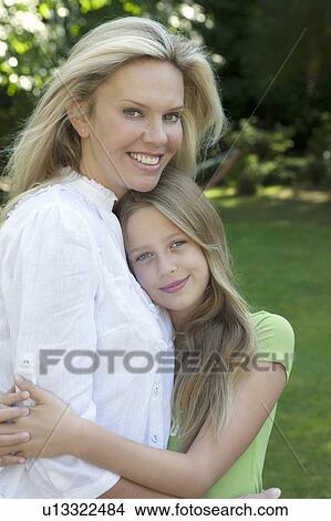 Picture - Portrait of Mother with Daughter. Fotosearch