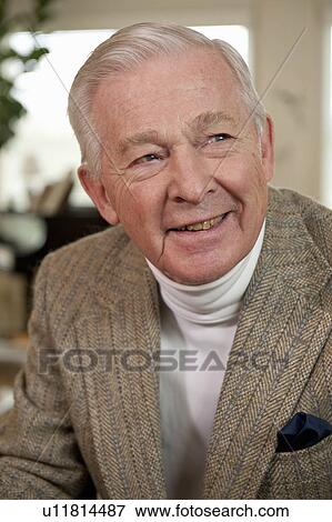 Stock Photo - Portrait of senior man. Fotosearch