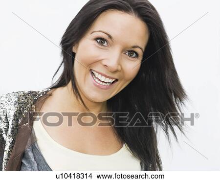 Portrait of smiling woman View Large Photo Image Picture - Portrait of smiling woman. Fotosearch