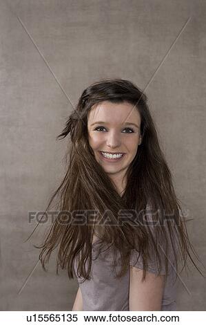 Stock Photography - Portrait teen girl. Fotosearch
