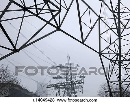 Power Lines View Large Photo Image Stock Photo - Power Lines. Fotosearch
