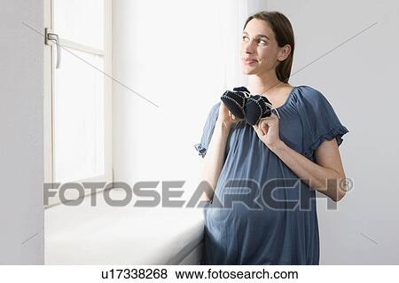 Stock Photo - Pregnant woman. Fotosearch