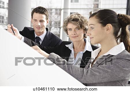 Presentation with business team View Large Photo Image Stock Image - Presentation with business team. Fotosearch