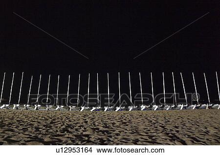 Picture - Sail boats on a beach. Fotosearch