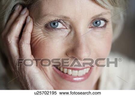 Stock Photography - Senior Lady Looking to Camera. Fotosearch