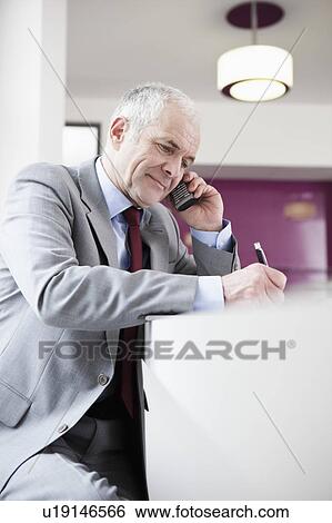 Senior man phoning View Large Photo Image Stock Photograph - Senior man phoning. Fotosearch