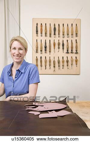 Shoemaker with her special tools View Large Photo Image Stock Photography - Shoemaker with her special tools. Fotosearch