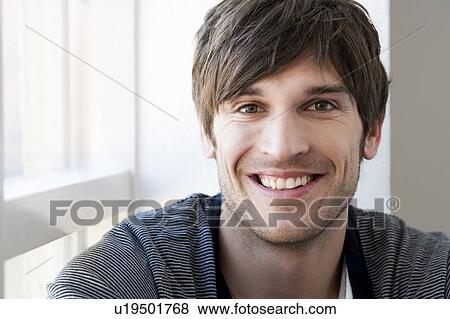 Smiling man portrait View Large Photo Image Stock Photo - Smiling man portrait. Fotosearch